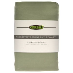 Classic Bamboo Pillowcase Set-Sage-King by Cariloha for Unisex-2 Pc Pillowcase